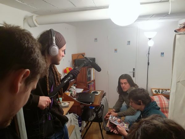 Perchman sur le tournage des Guardians Chronicles