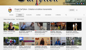 Vue de la chaîne YouTube Projet CarTylion au 07/02/2021
