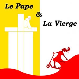 Fond de la version dessinée de l'affiche Le Pape et la Vierge