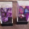 Set de 7 dés Chessex disponible en deux coloris