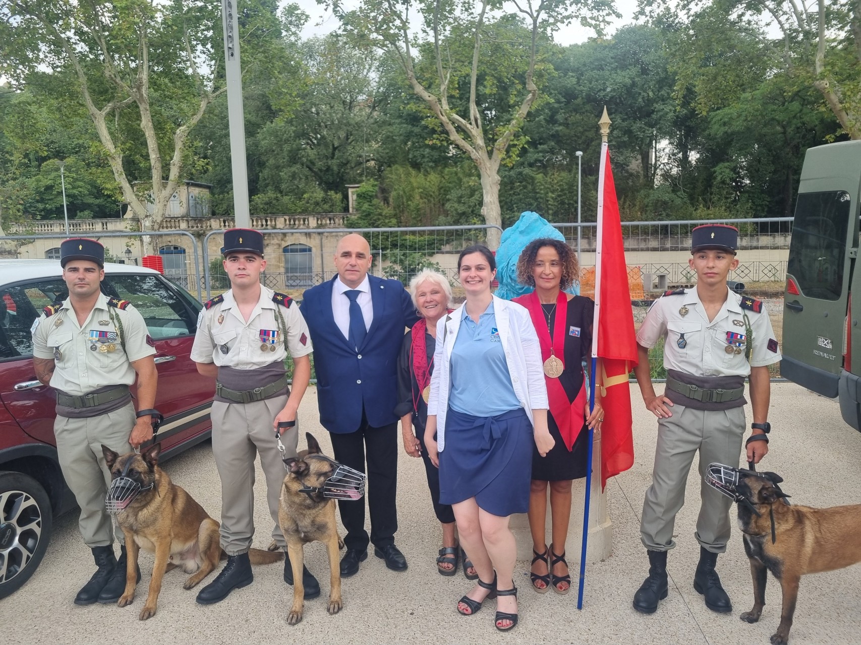 FMM avec les chiens du 132e RIC