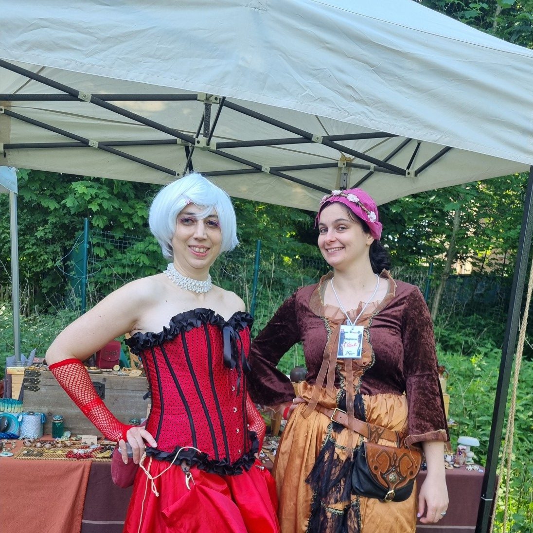 Moino et la Barenne Fleur sur le stand du Projet CarTylion