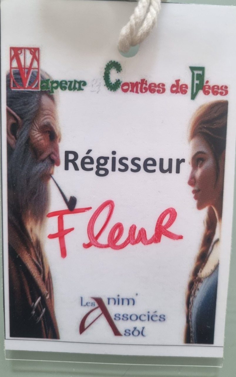 Badge plastique Régisseur Vapeur et contes de fées