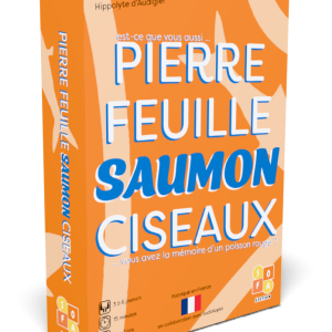 Pierre Feuille Saumon Ciseaux - vue de face