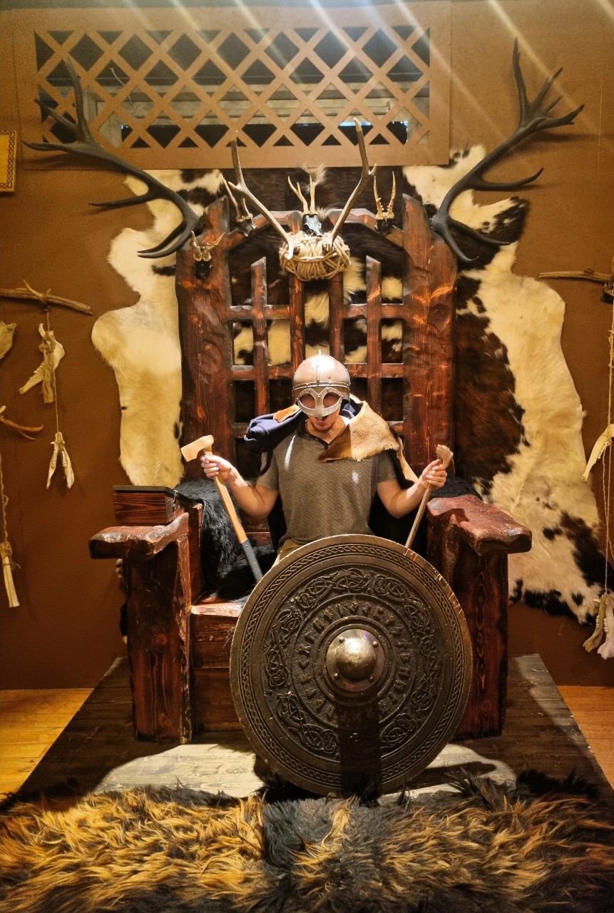 Florian déguisé en viking