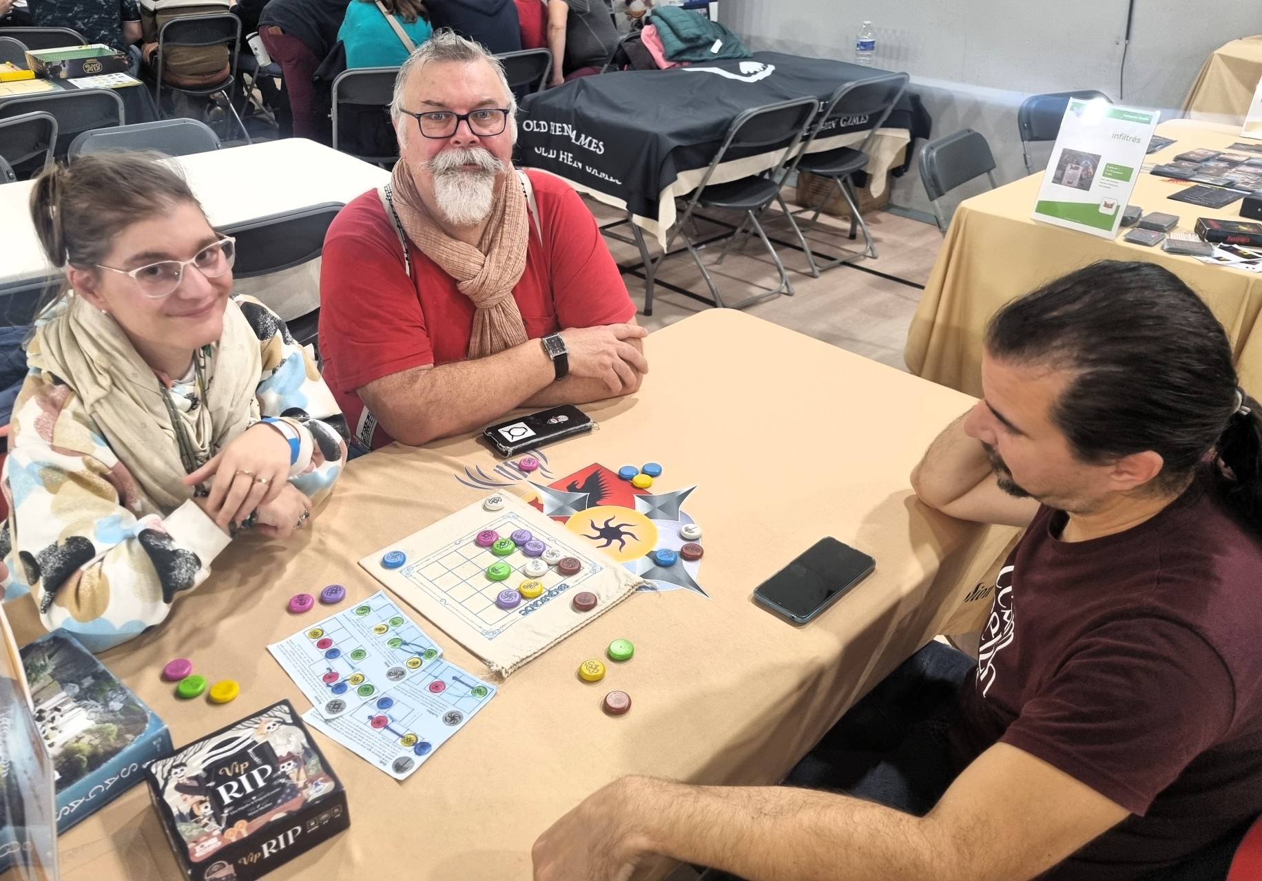 Une partie de Sagascade à 3 joueurs dans l'après-midi !