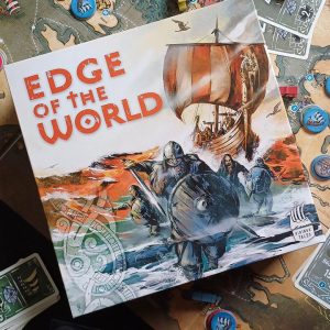 Boîte du jeu Viking's tales : edge of the world sur le plateau de jeu